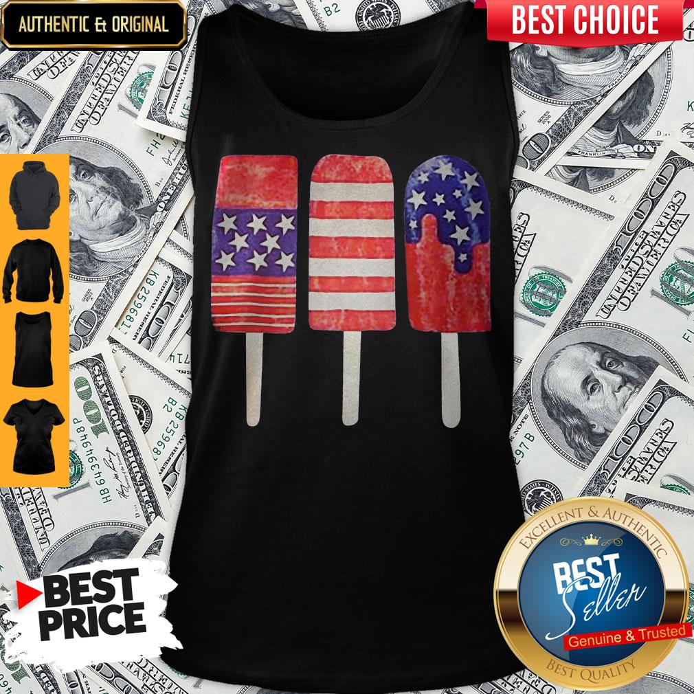 Independence Day Ice Cream 4th July Party Patriotic US America Shirt - Image 5