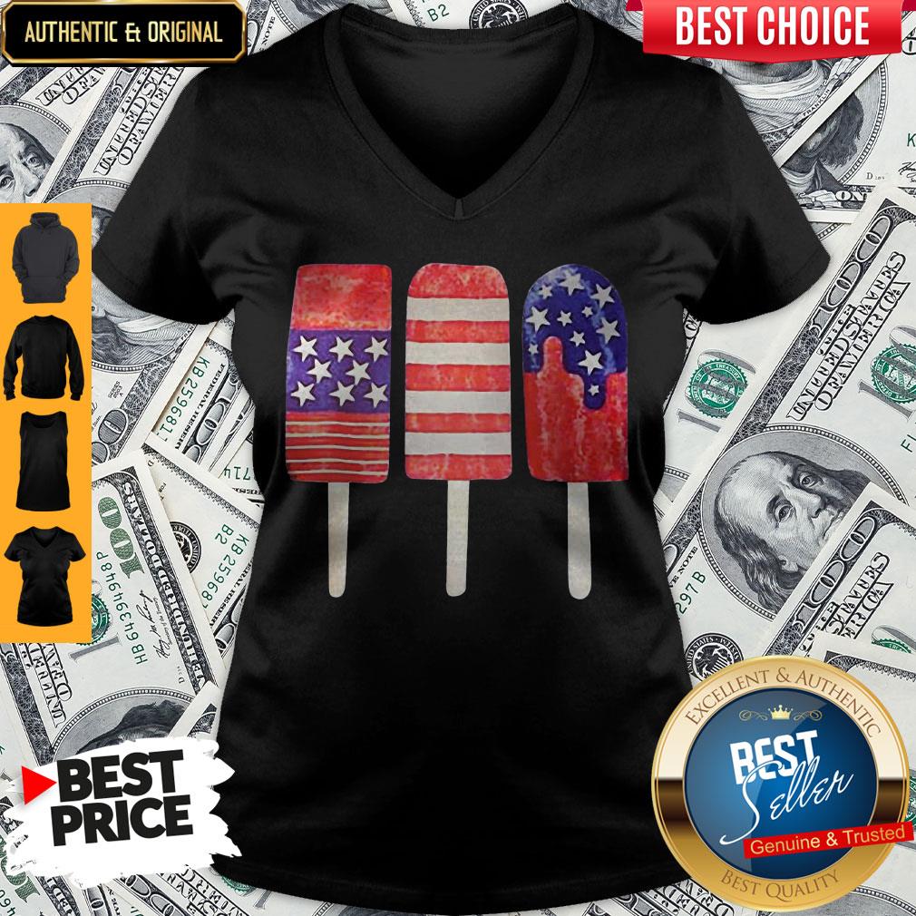Independence Day Ice Cream 4th July Party Patriotic US America Shirt - Image 4