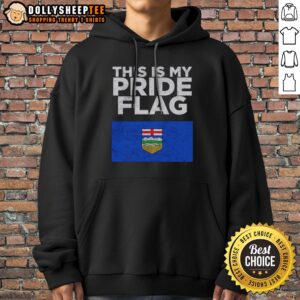 Alternative view of Funny Alberta This Is My Pride Flag Nationalroast Shirt