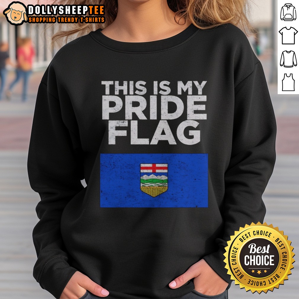 Funny Alberta This Is My Pride Flag Nationalroast Shirt - Image 4