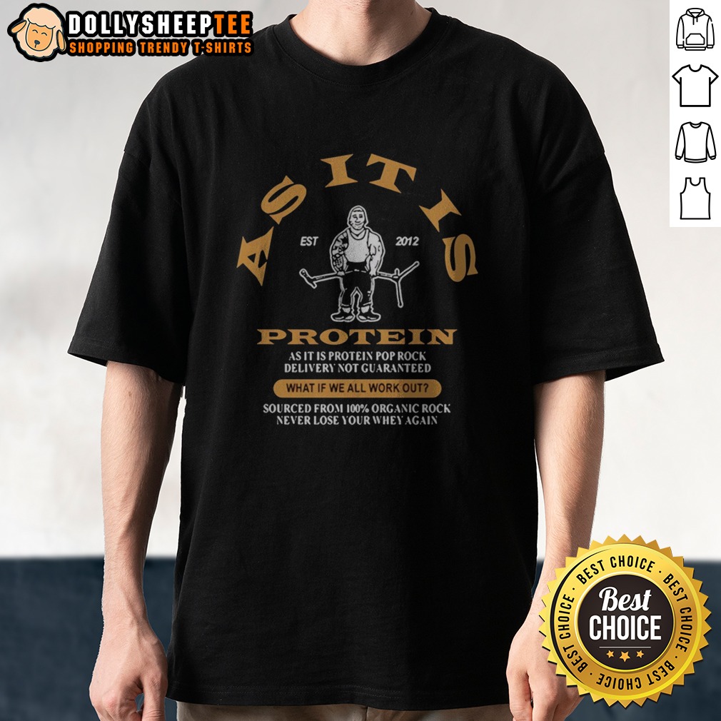 Hot Asitus Est 2012 Protein As It Is Pop Rock Delivery Not Guaranteed Shirt