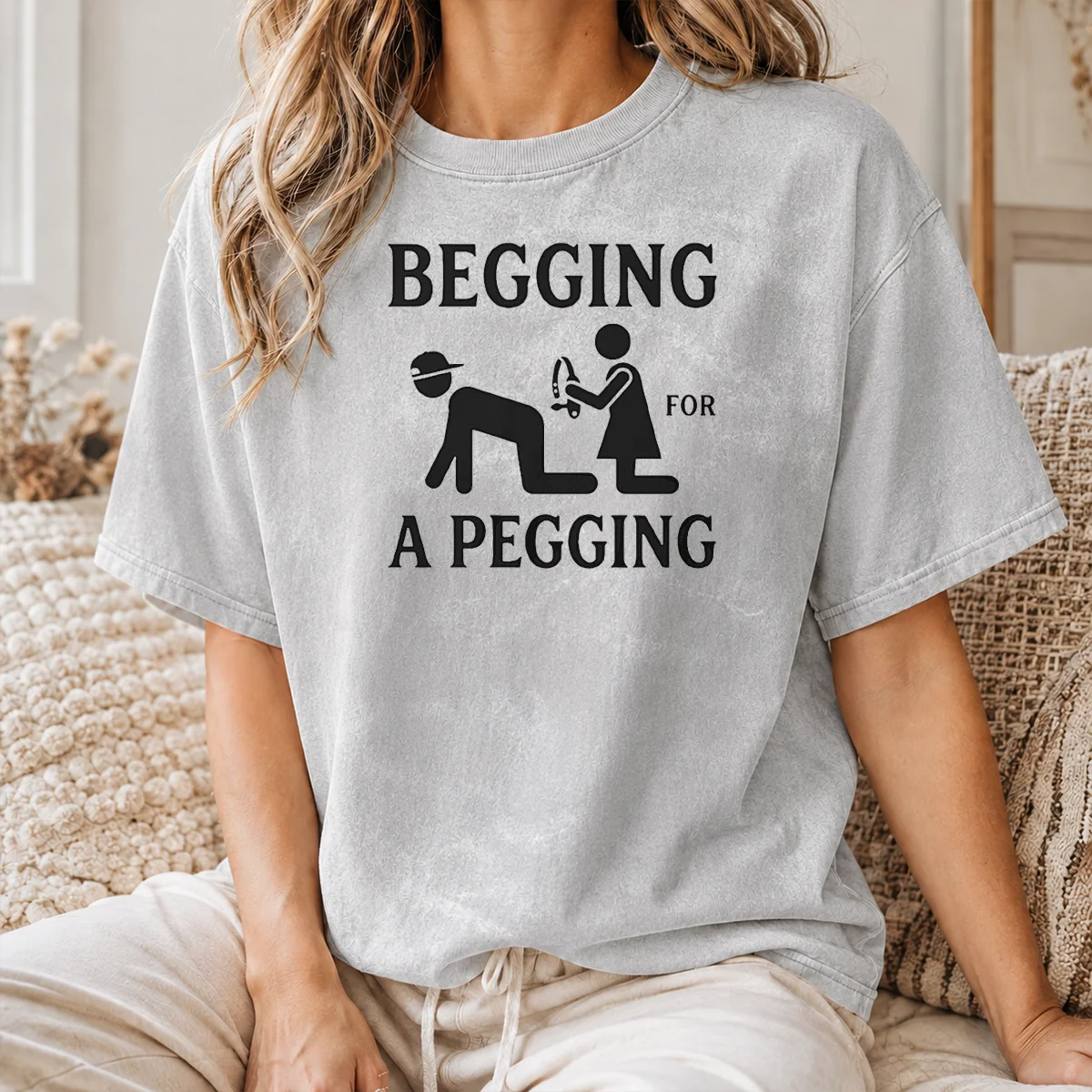 Original Adult Begging For A Pegging Shirt - Image 8