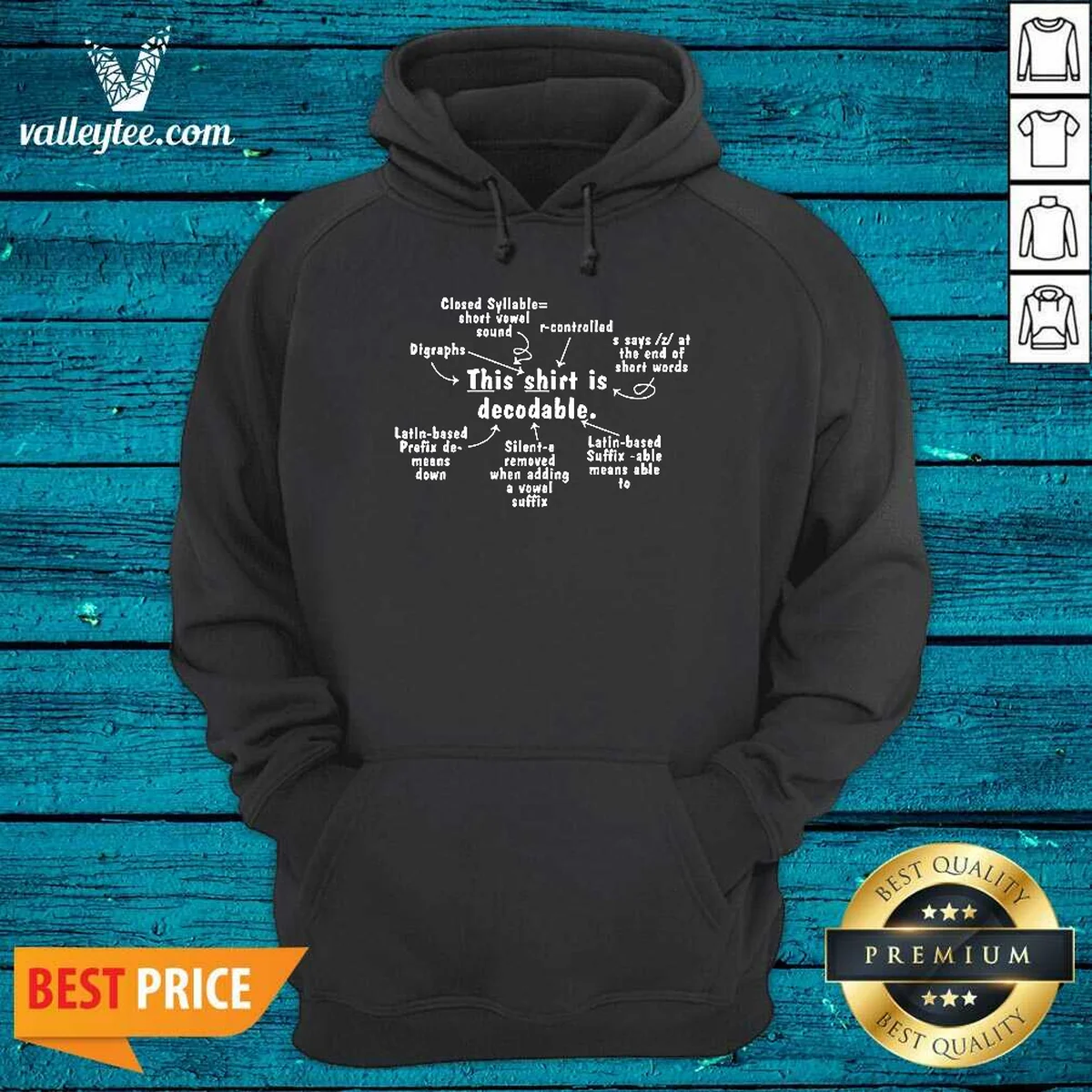 Official This Shirt Is Decodable Educational Linguistics Chart Shirt - Image 2