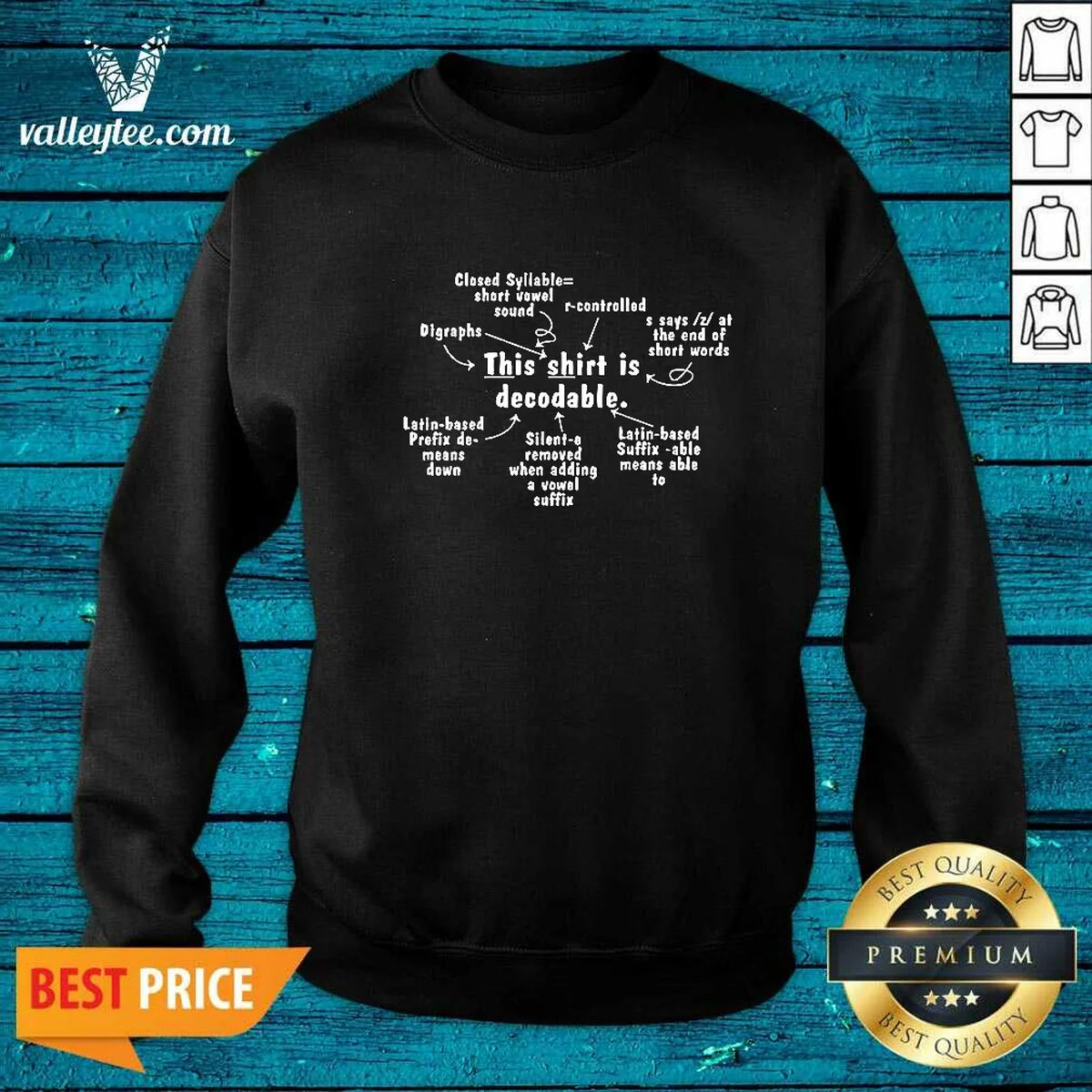 Official This Shirt Is Decodable Educational Linguistics Chart Shirt - Image 3