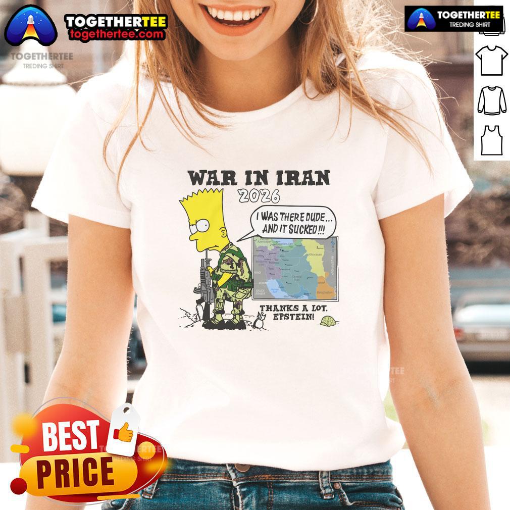 Hot War In Iran Thanks A Lot Epstein T-Shirt - Image 3