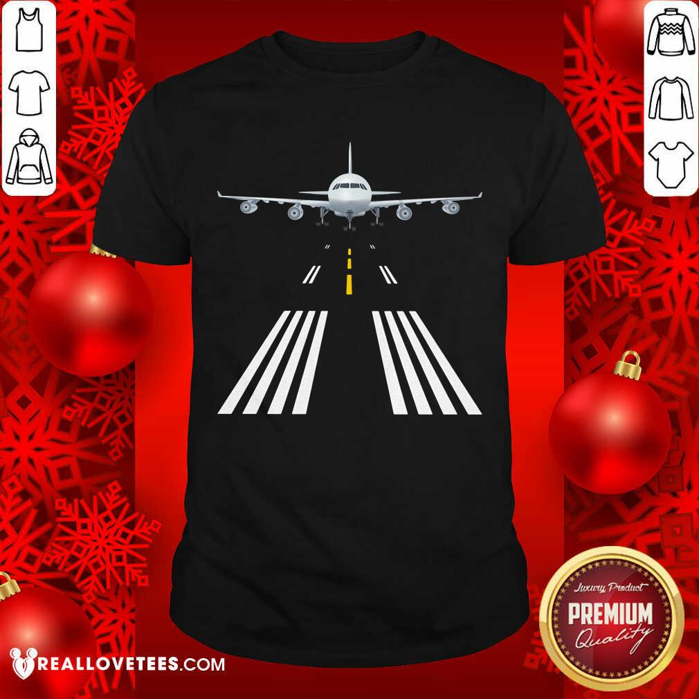 Airport Runway Night View Shirt