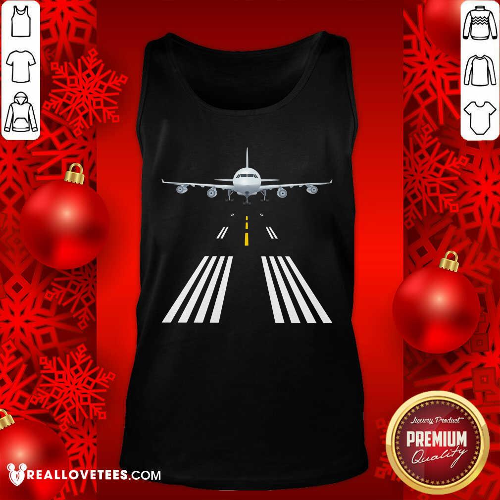 Airport Runway Night View Shirt - Image 4