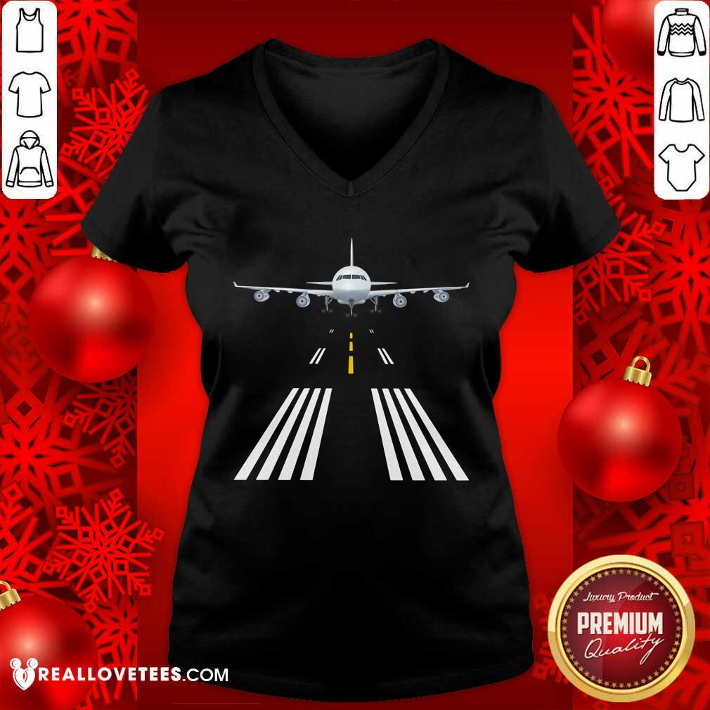 Airport Runway Night View Shirt - Image 3