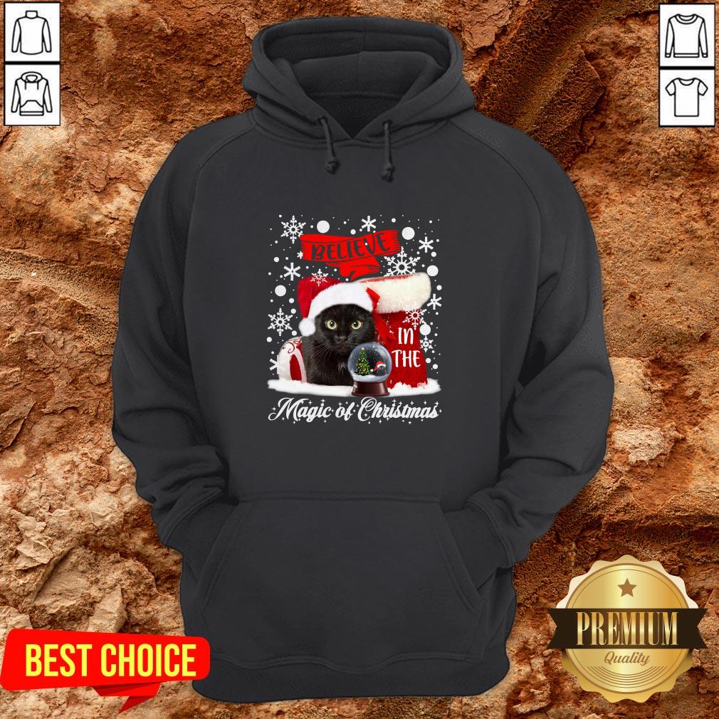 Cat Believe In The Magic Of Christmas Shirt - Image 5