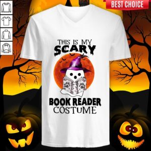 Alternative view of Funny This Is My Scary Book Reader Costume Shirt