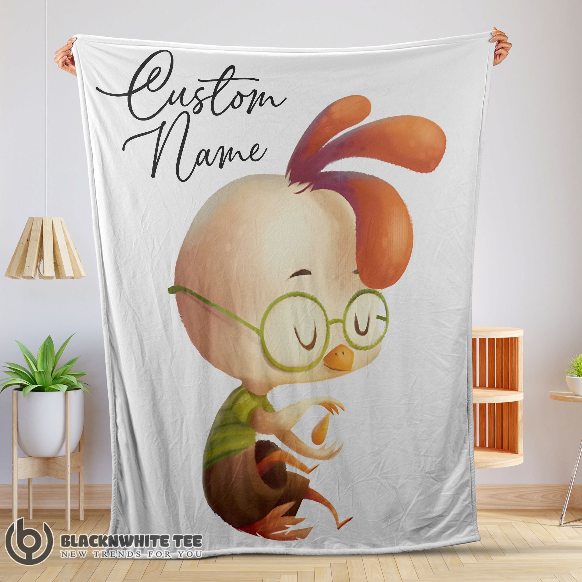 Awesome Hot Disney Chicken Little Meditative Pose Blanket Fleece Customized Blanket
