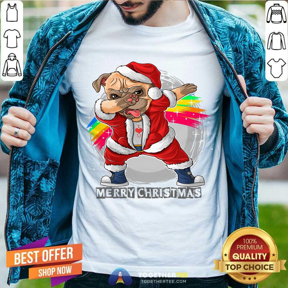 Original Santa Claus The Cute Pug T-Shirt