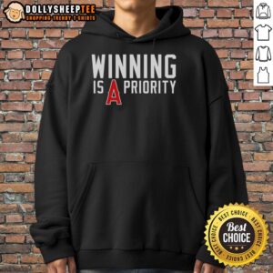Alternative view of Nice Los Angeles Angels Winning Is Angels Priority T-Shirt