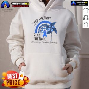 Alternative view of Nice Stop The Hurt Start The Hope Child Abuse Prevention Awareness T-Shirt