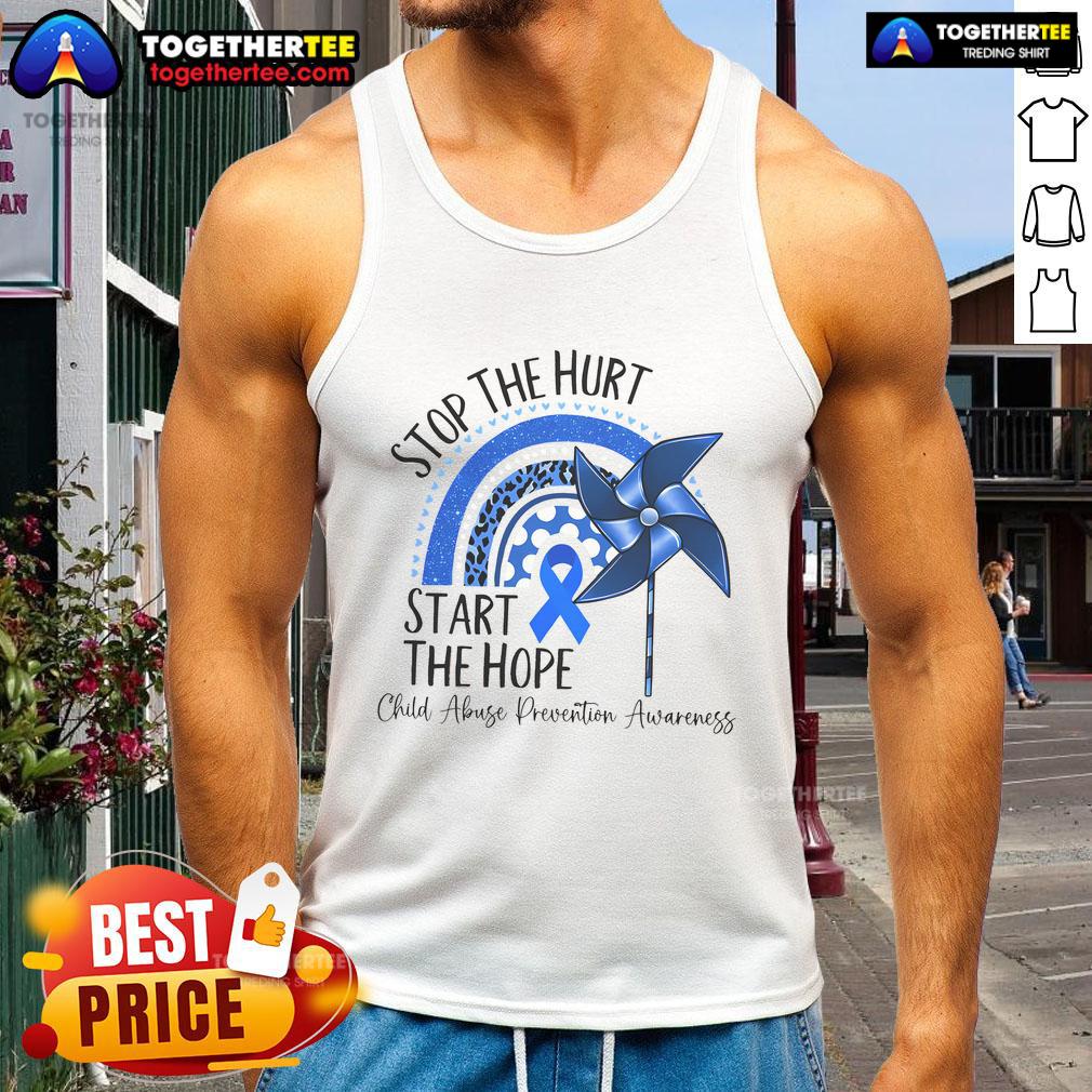 Nice Stop The Hurt Start The Hope Child Abuse Prevention Awareness T-Shirt - Image 4
