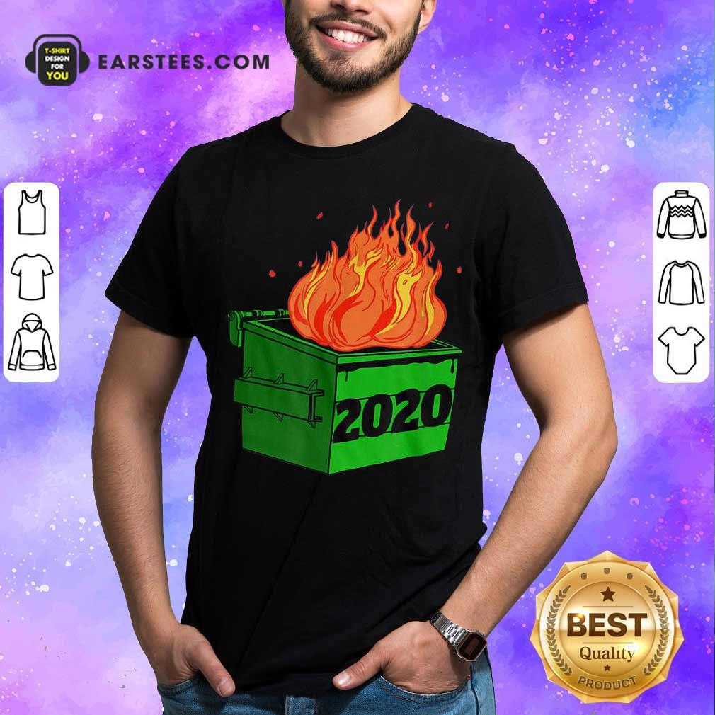 Original Dumpster Fire 2020 Sucks Funny Trash Garbage Fire Worst Year Premium T-Shirt