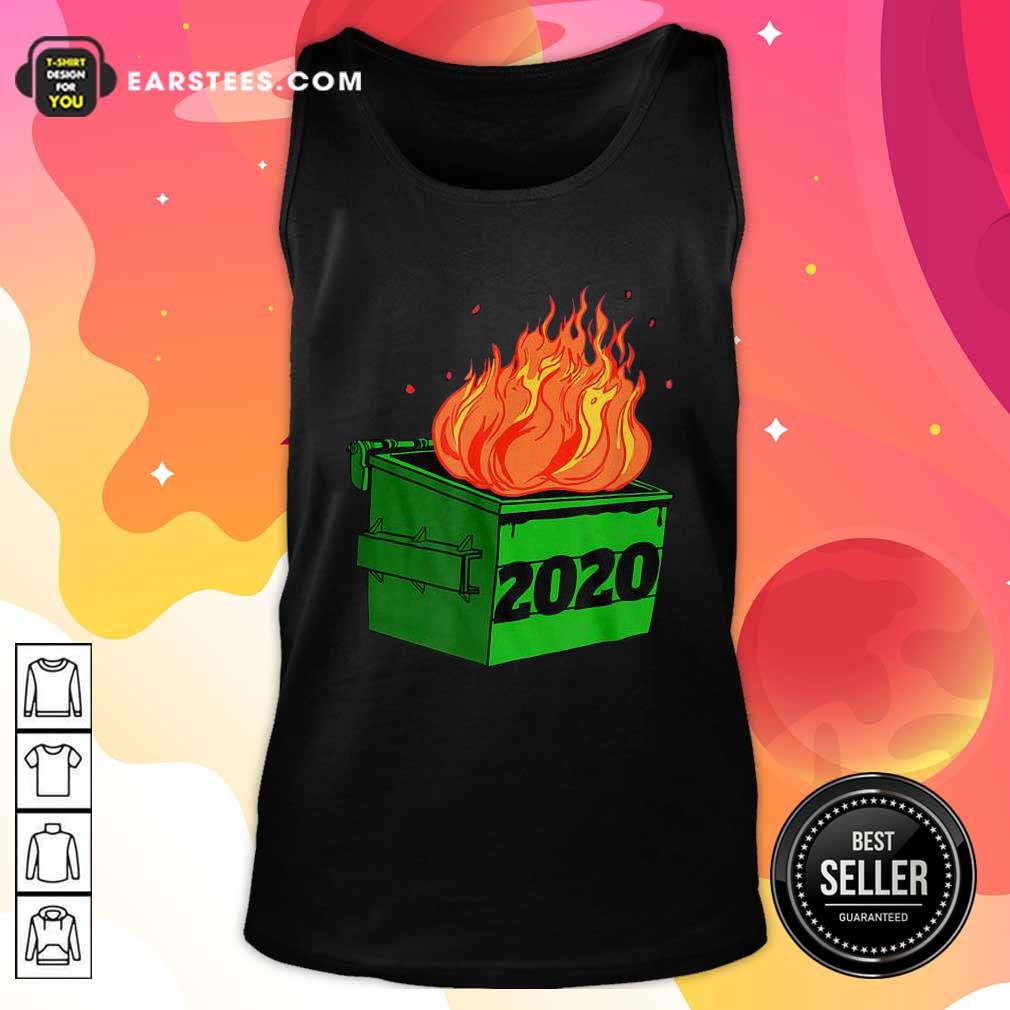 Original Dumpster Fire 2020 Sucks Funny Trash Garbage Fire Worst Year Premium T-Shirt - Image 4