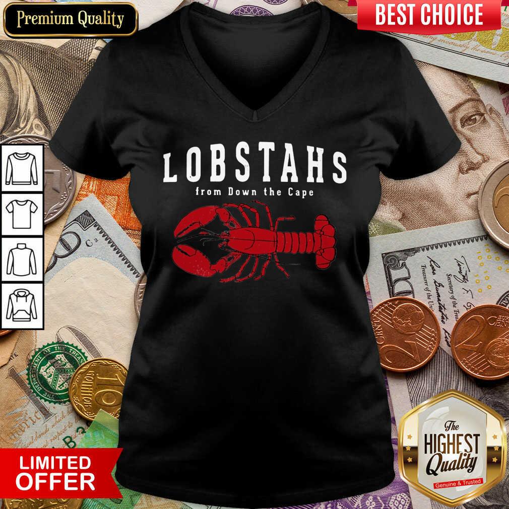 Funny Lobstahs From Down The Caps Shirt - Image 2