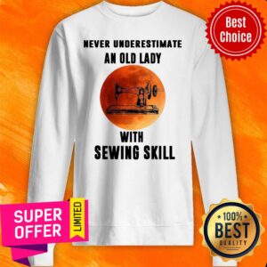 Alternative view of Funny Vintage Never Underestimate An Old Lady With Sewing Skill Shirt