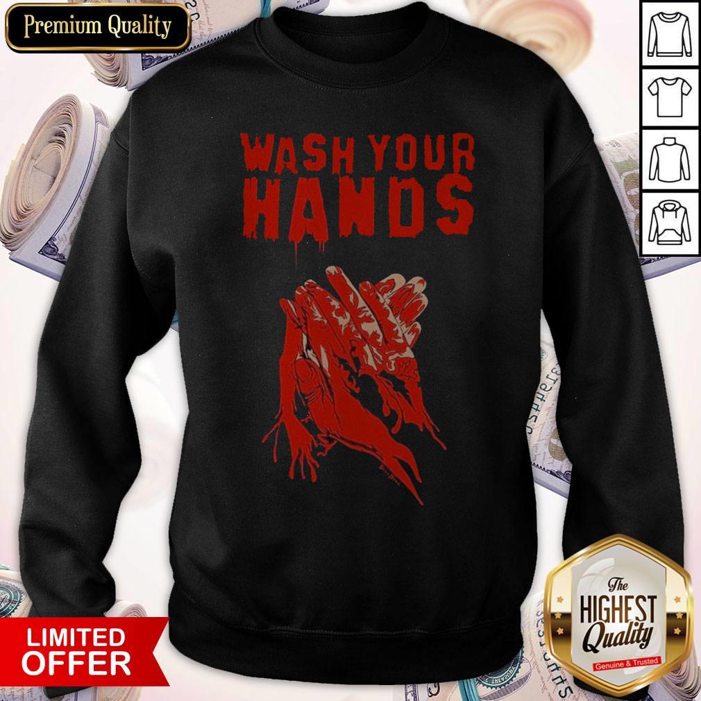 Wash Your Hands Blood Shirt - Image 5