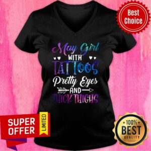 Alternative view of May Girl With Tattoos Pretty Eyes And Thick Thighs Shirt