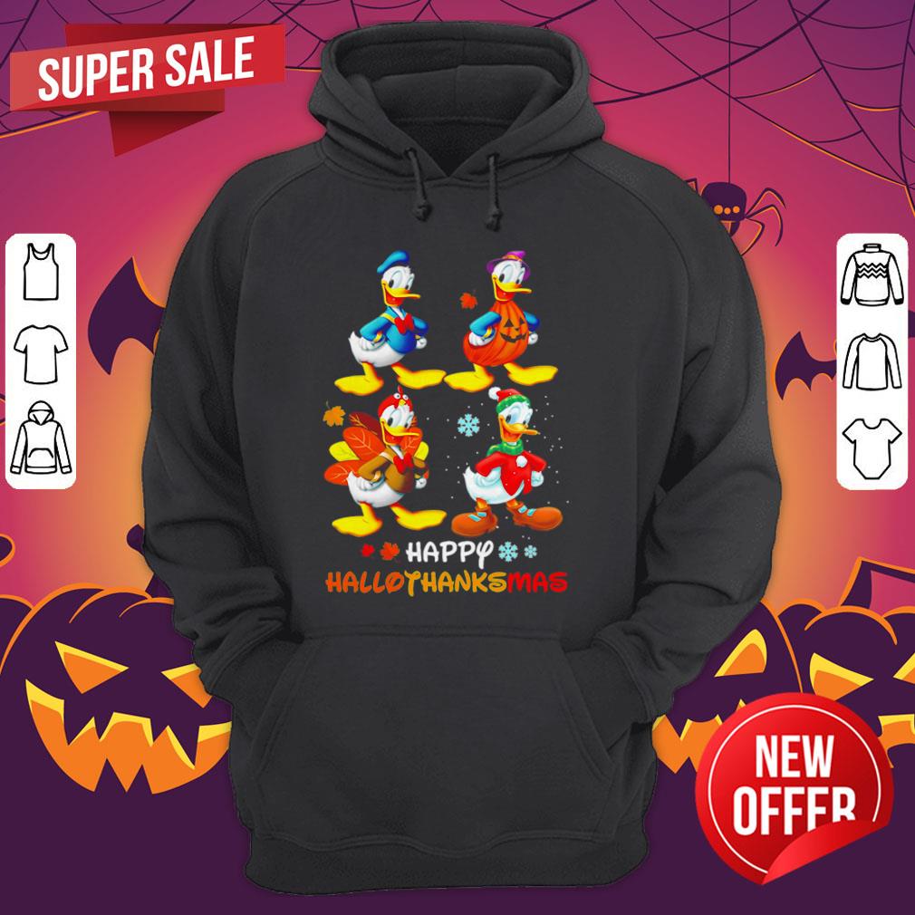 Nice Donald Duck Happy Hallothanksmas Shirt - Image 3