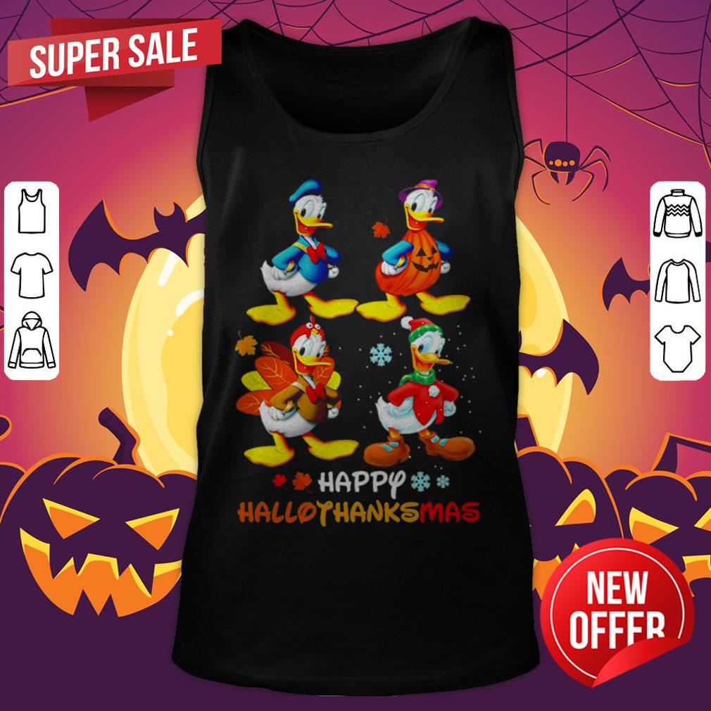 Nice Donald Duck Happy Hallothanksmas Shirt - Image 5