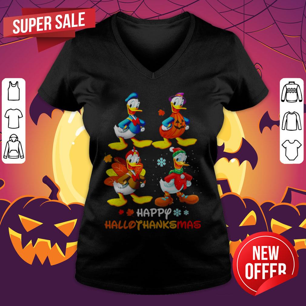 Nice Donald Duck Happy Hallothanksmas Shirt - Image 4