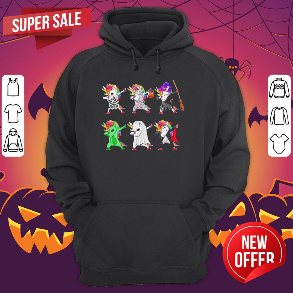Premium Dabbing Unicorn Halloween Shirt - Image 3