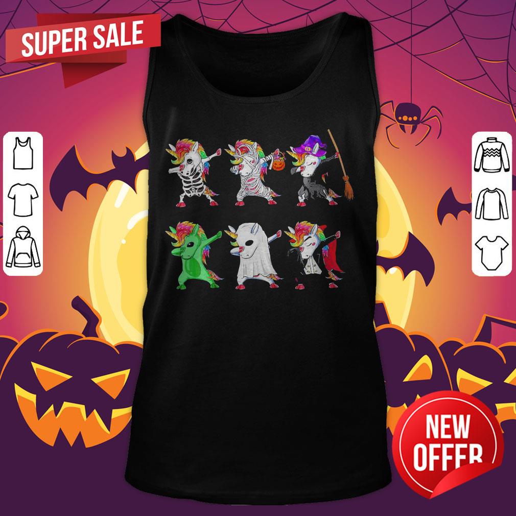 Premium Dabbing Unicorn Halloween Shirt - Image 5