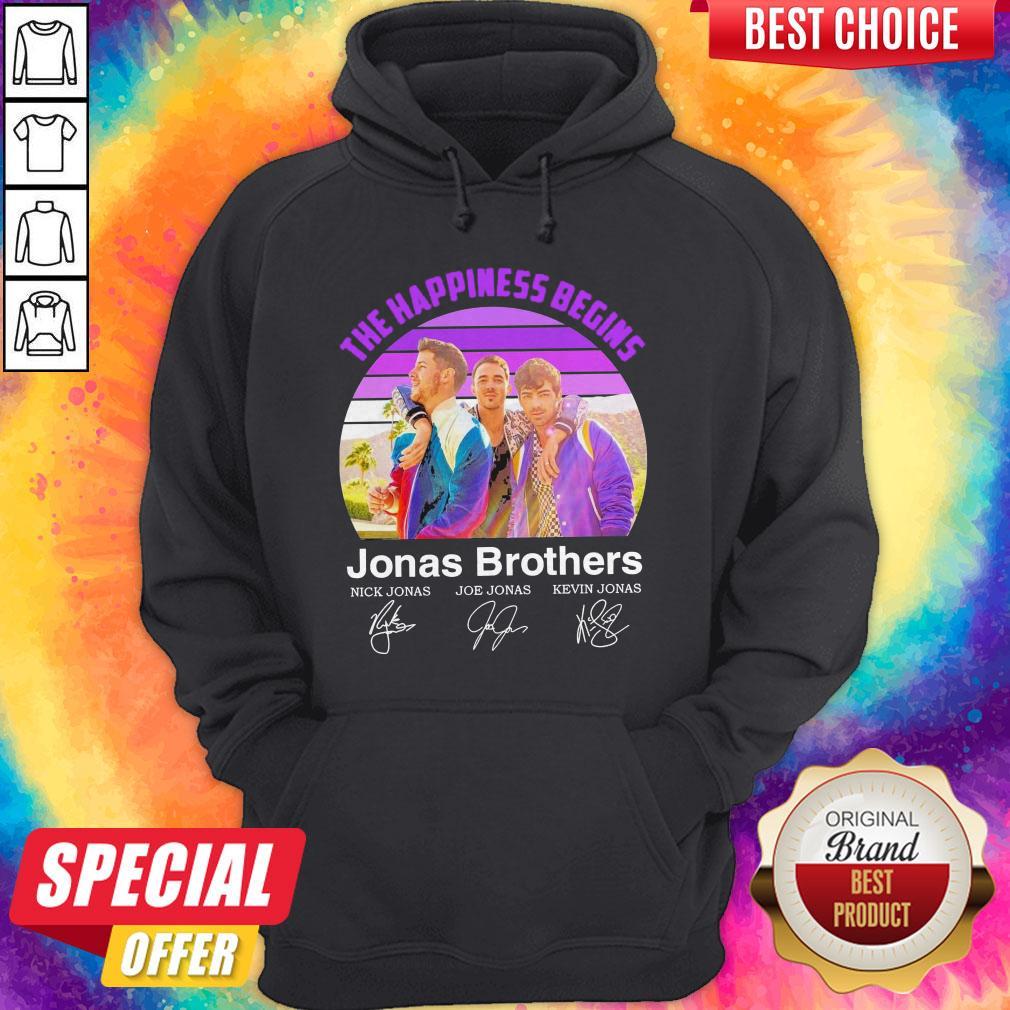 The Happiness Begins Jonas Brothers Signatures Shirt - Image 2