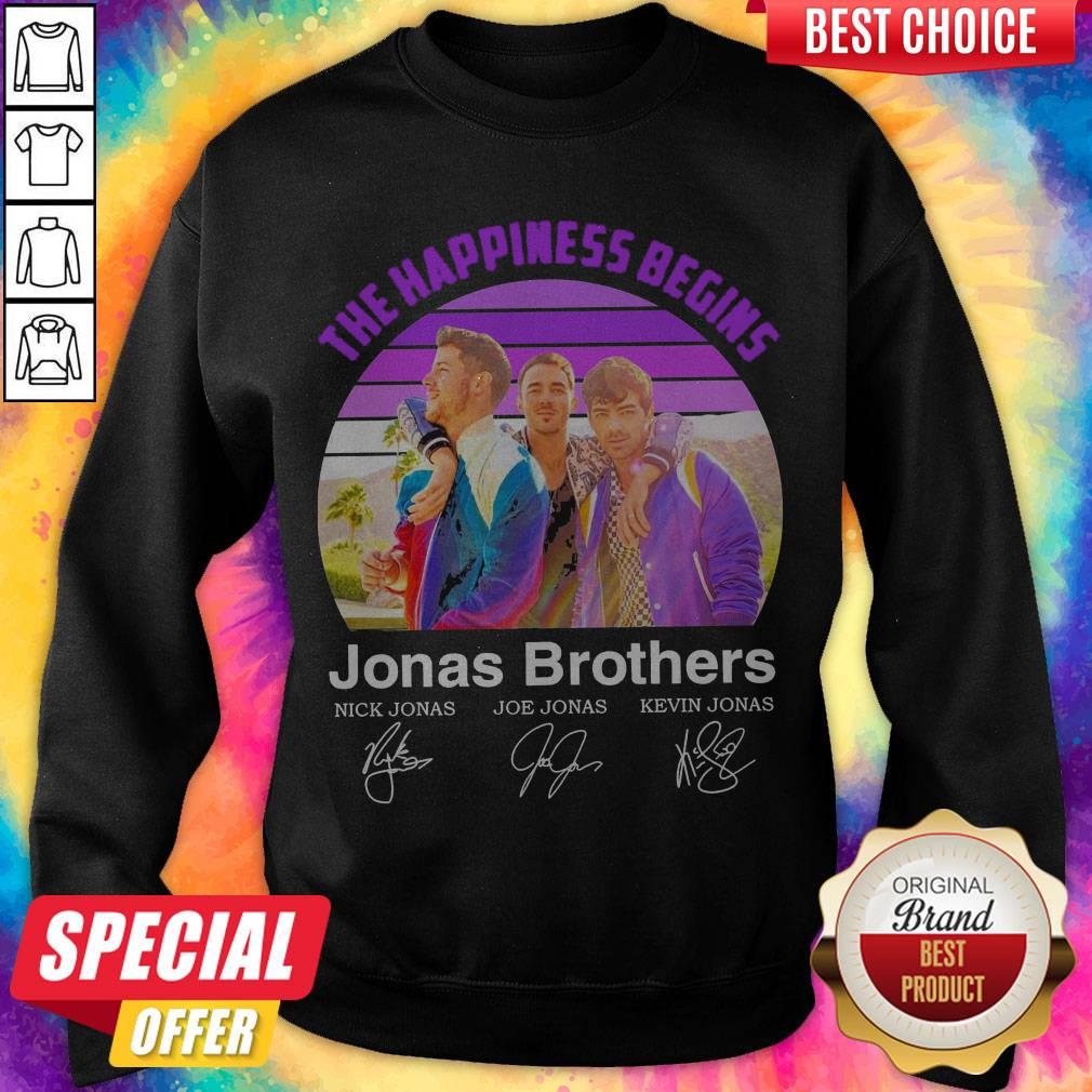 The Happiness Begins Jonas Brothers Signatures Shirt - Image 5