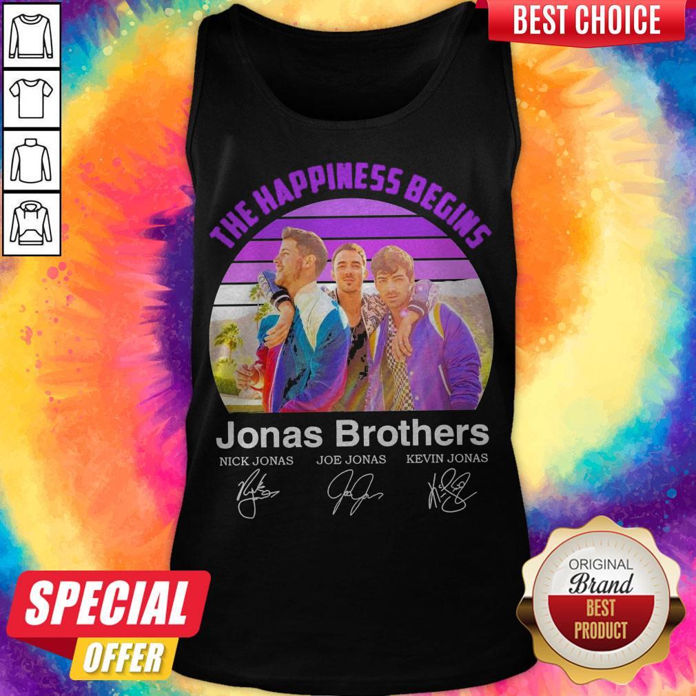 The Happiness Begins Jonas Brothers Signatures Shirt - Image 4