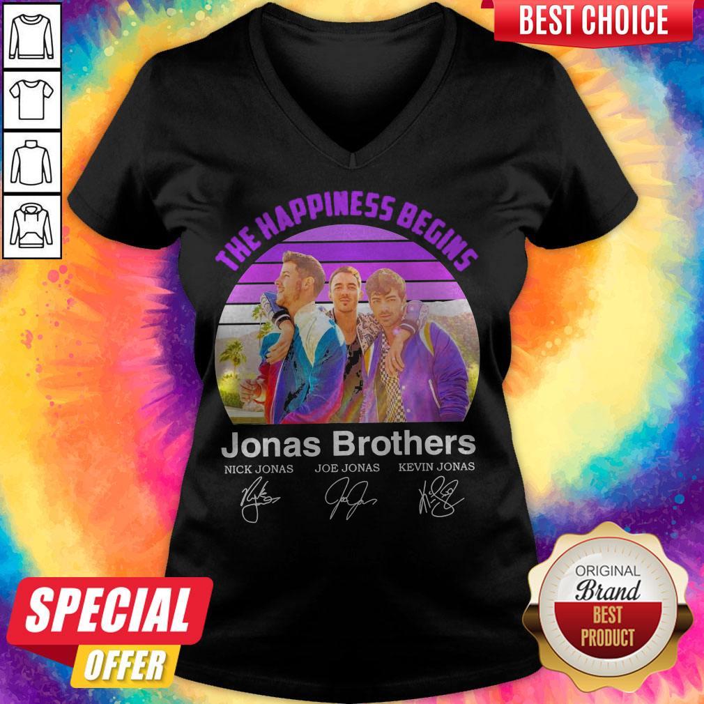 The Happiness Begins Jonas Brothers Signatures Shirt - Image 3