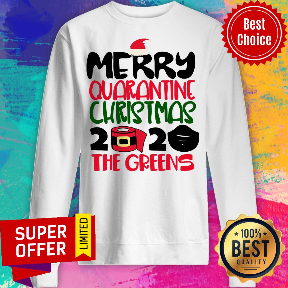Funny Merry Quarantine Christmas 2020 The Greens Shirt - Image 4
