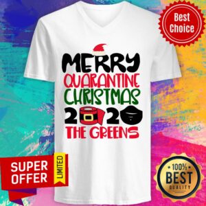 Alternative view of Funny Merry Quarantine Christmas 2020 The Greens Shirt
