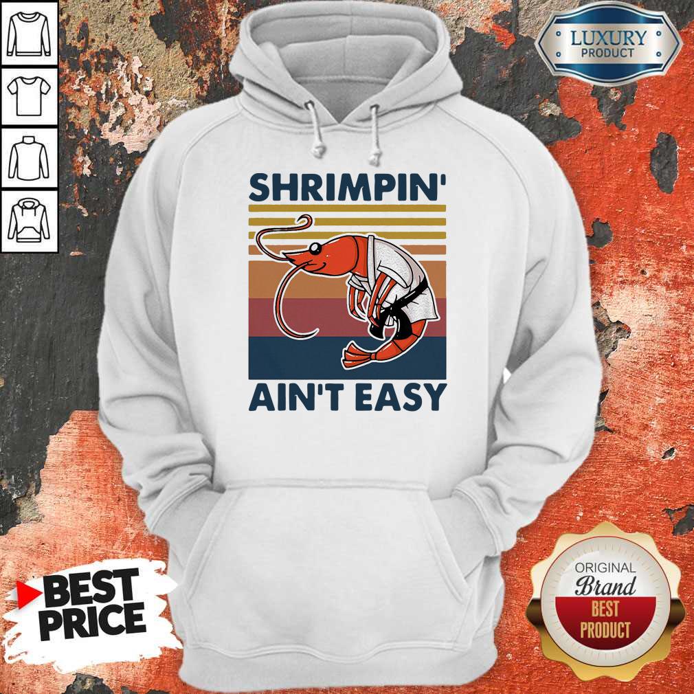 Good Shrimpin Ain’t Easy Vintage Shirt - Image 2