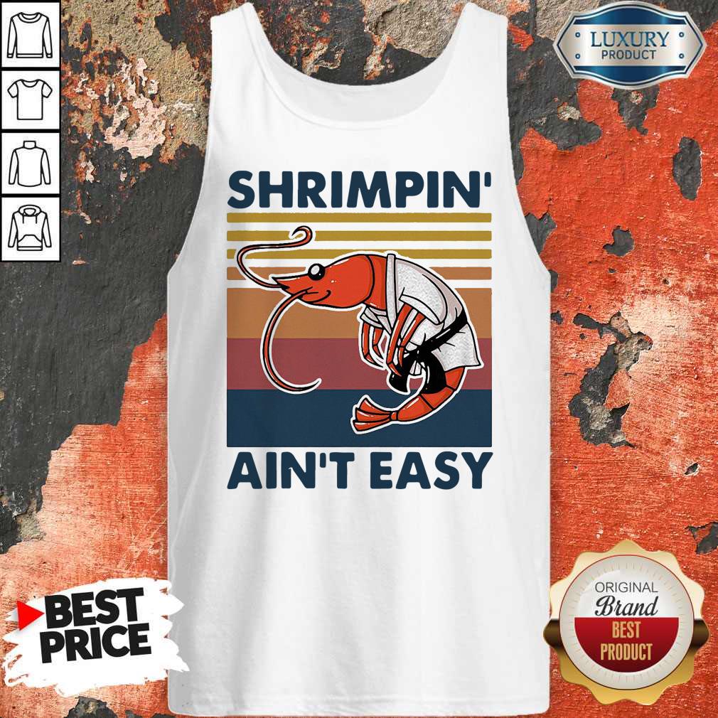 Good Shrimpin Ain’t Easy Vintage Shirt - Image 5