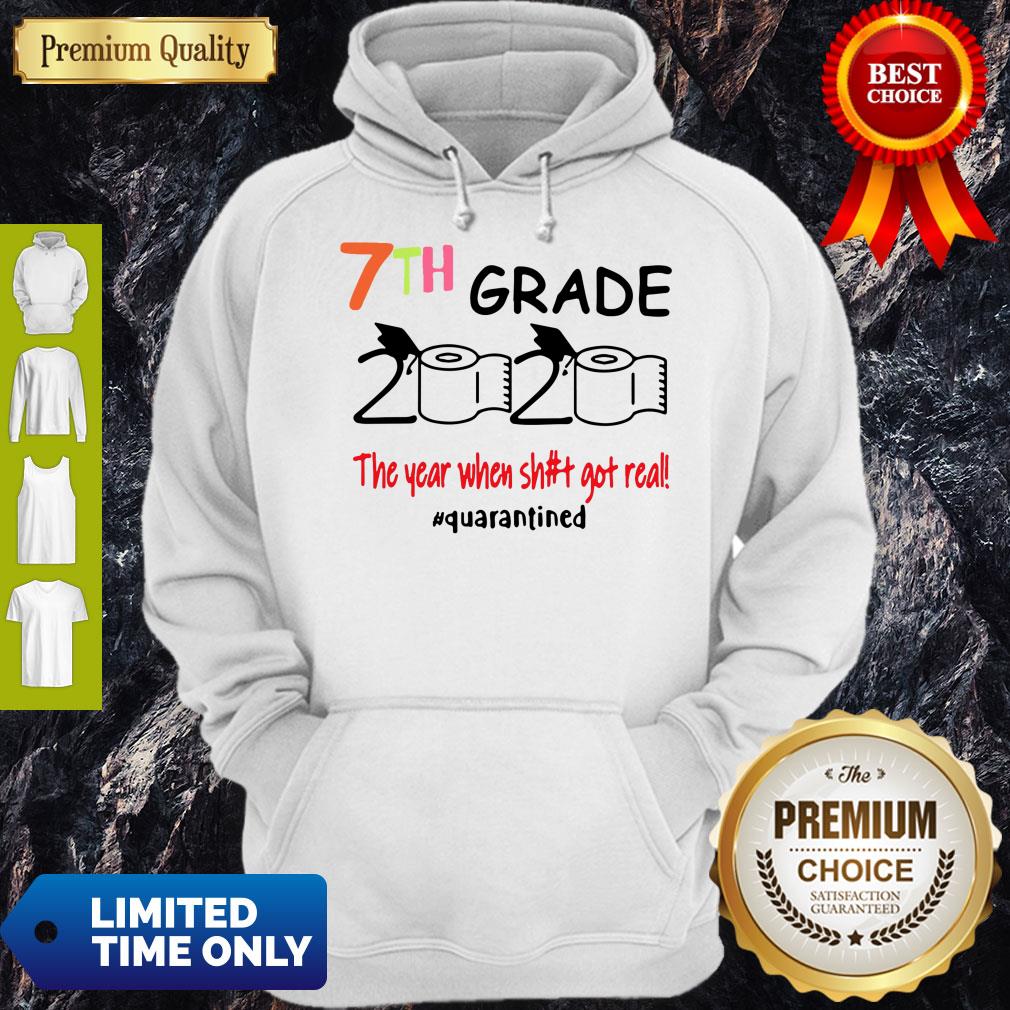 7th Grade 2020 The Year When Shit Got Real Quarantined Covid-19 Shirt - Image 4