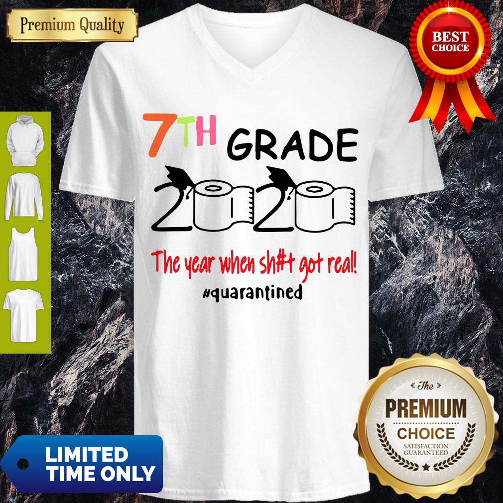 7th Grade 2020 The Year When Shit Got Real Quarantined Covid-19 Shirt - Image 5