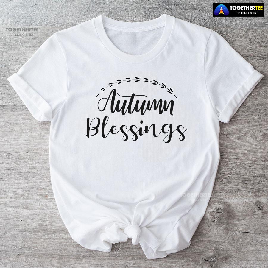 Autumn Blessings Thanksgiving Day T-Shirt - Image 4