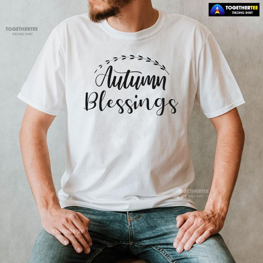 Autumn Blessings Thanksgiving Day T-Shirt - Image 2
