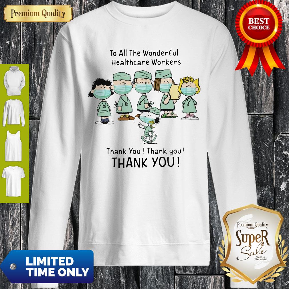 Cute To All The Wonderful Healthcare Workers Thank You Shirt - Image 3