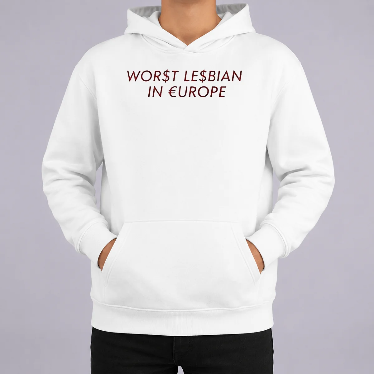 Nice Pretty Worst Lesbian In Europe Funny Slogan LGBTQ Shirt - Image 5