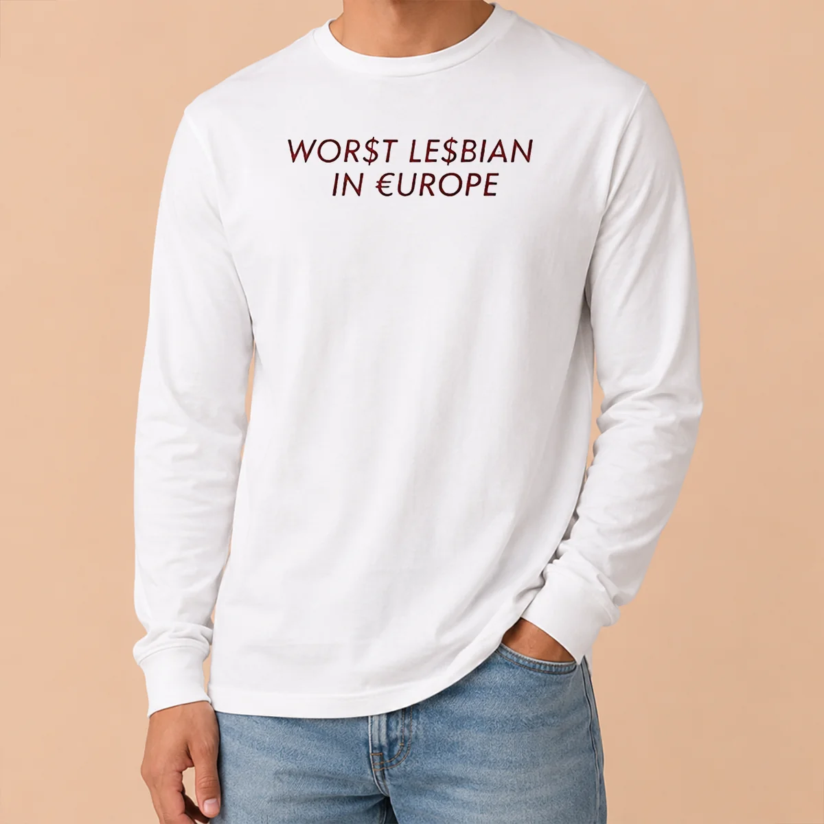 Nice Pretty Worst Lesbian In Europe Funny Slogan LGBTQ Shirt - Image 6