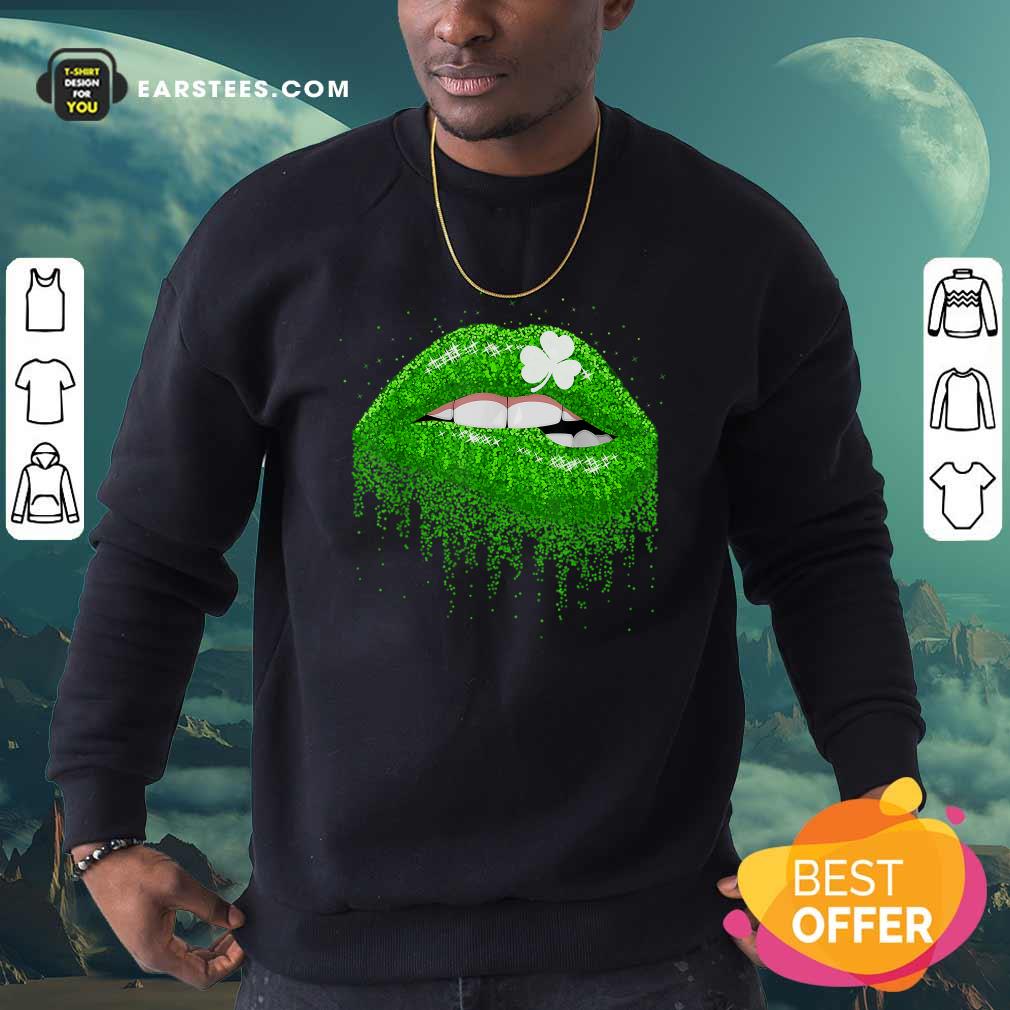 Original Irish Green Lip Patricks Day Shirt - Image 5