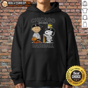 Alternative view of Cute Charlie Brown Snoopy And Woodstock With Chicago White Sox Baseball Jersey Est 1894 T-Shirt
