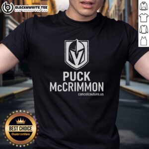 Nice Puck McCrimmon Vegas Golden Knights Logo T-Shirt
