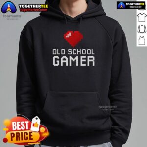 Alternative view of Official Old School Gamer Heart T-Shirt
