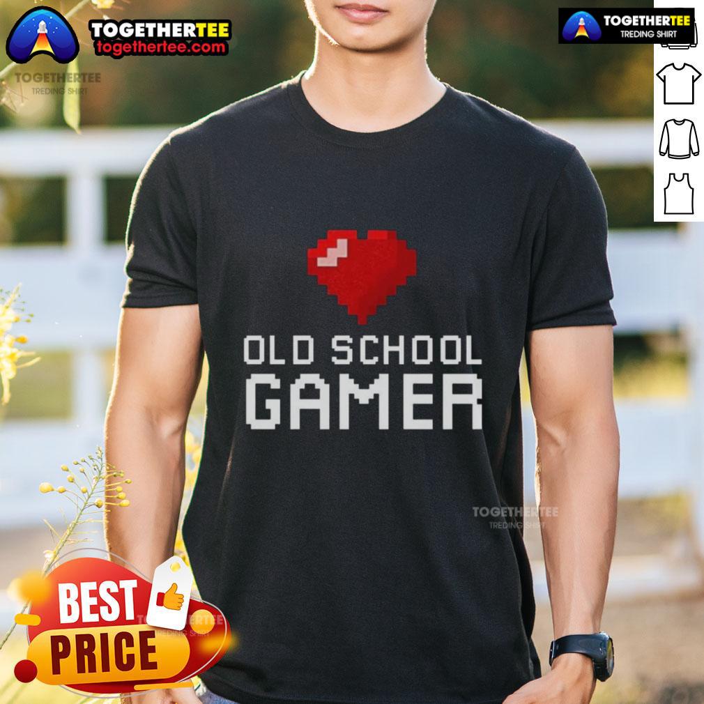 Official Old School Gamer Heart T-Shirt